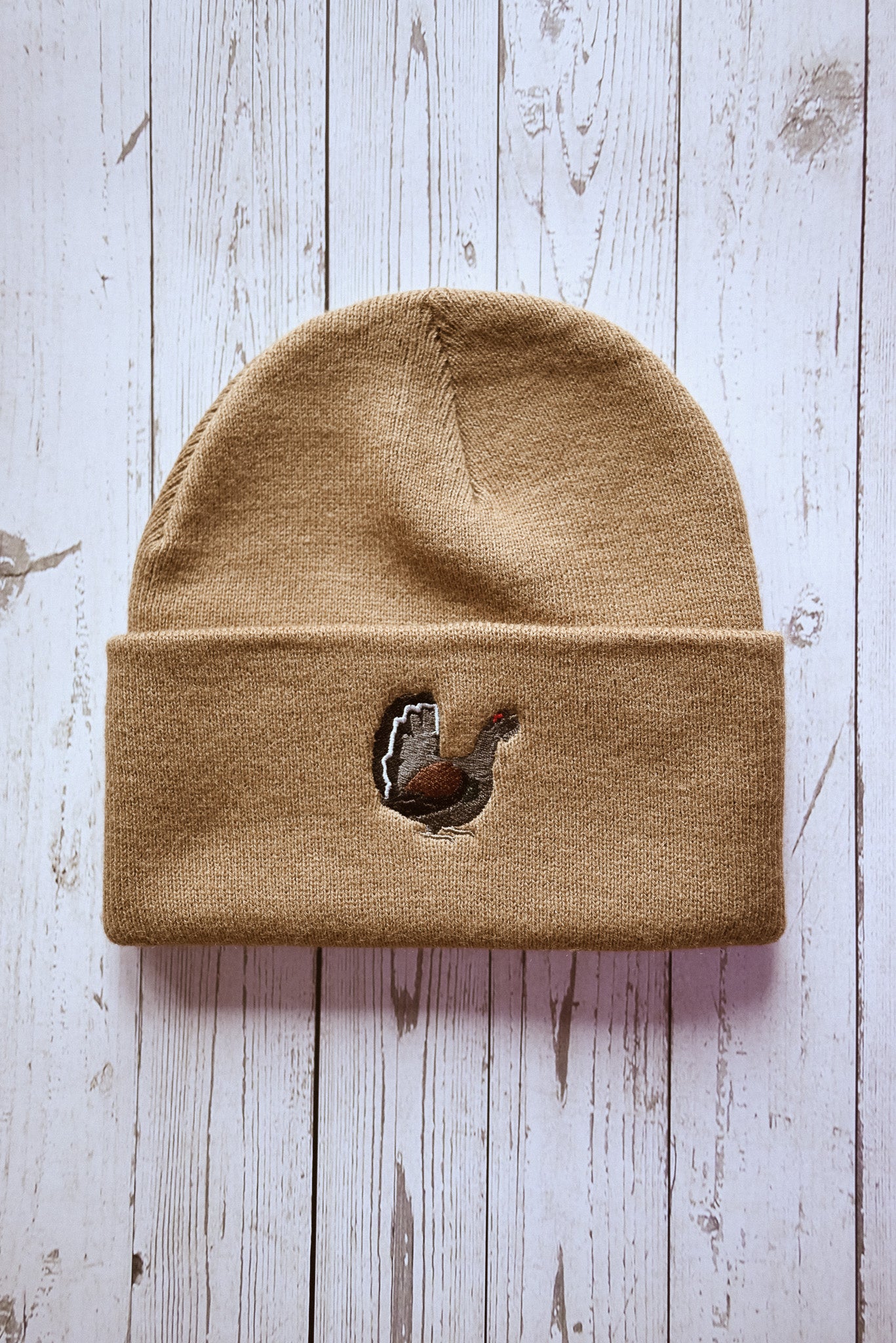 Capercaillie Embroidered Beanie Hat