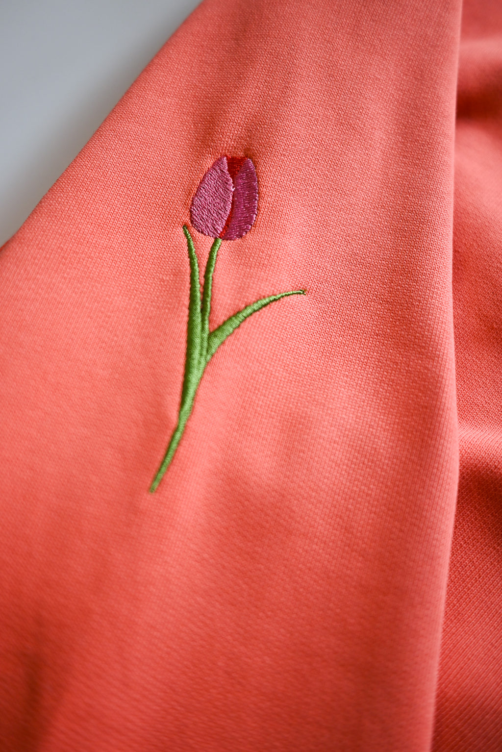 Tulips Embroidered Sweater