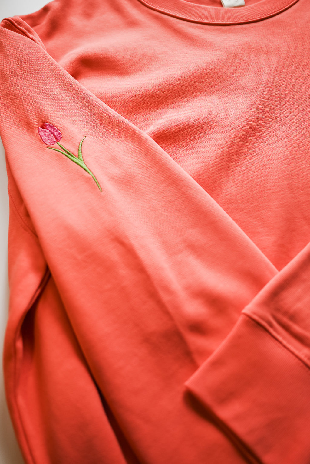 Tulips Embroidered Sweater