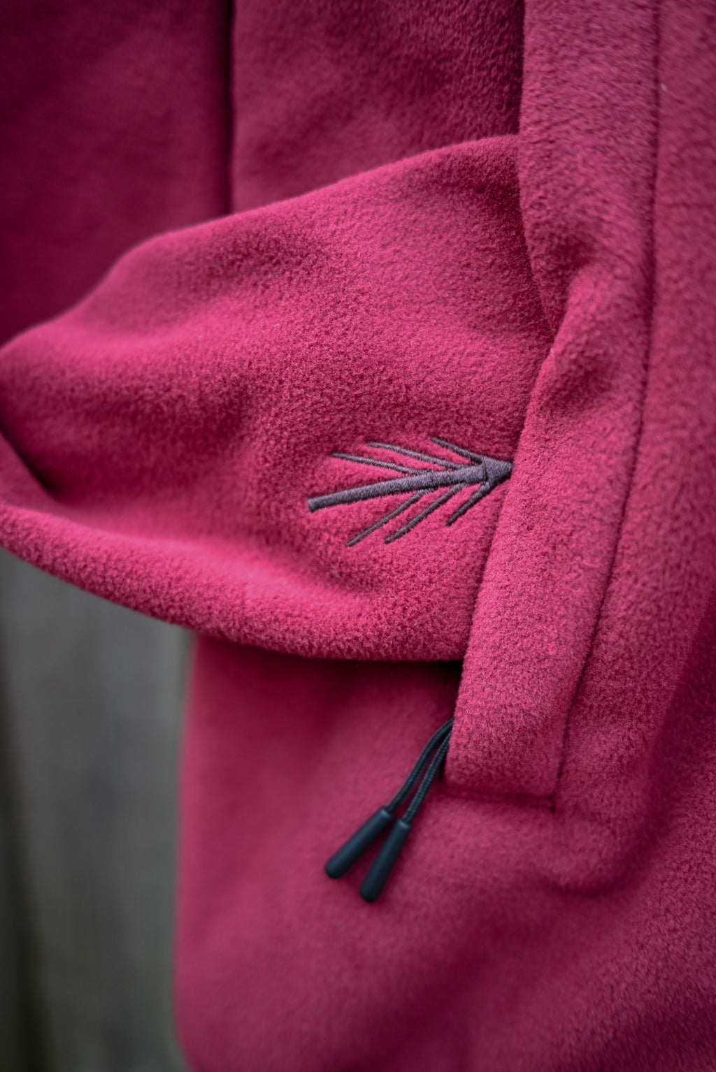 WWC Burgundy Embroidered Fleece