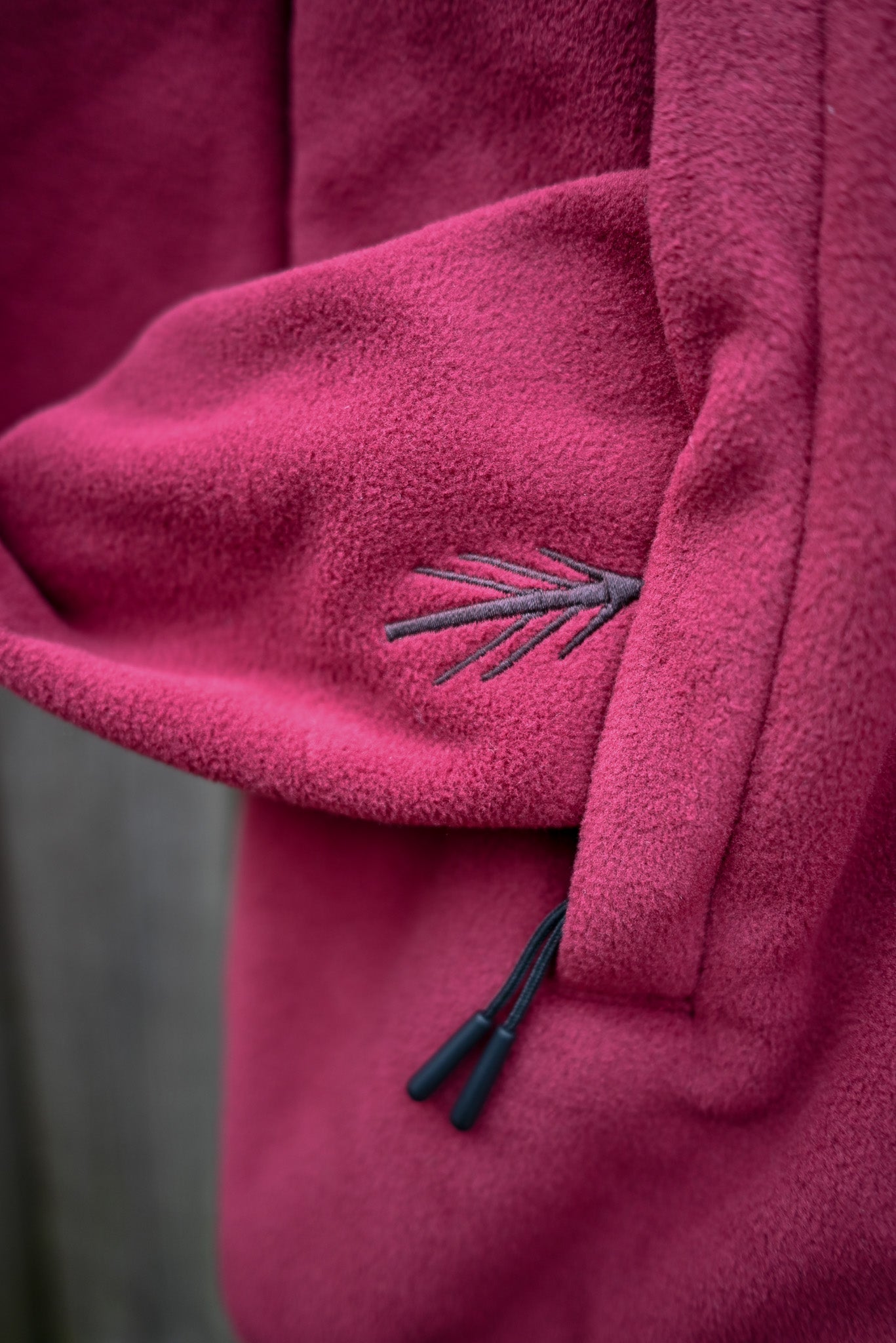WWC Burgundy Embroidered Fleece