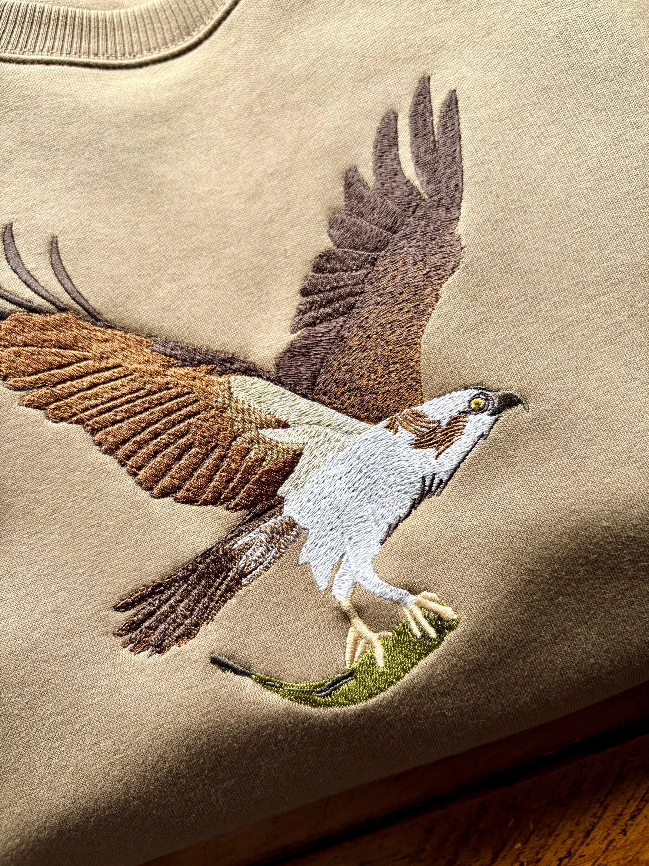 Osprey Embroidered Oversized Sweater