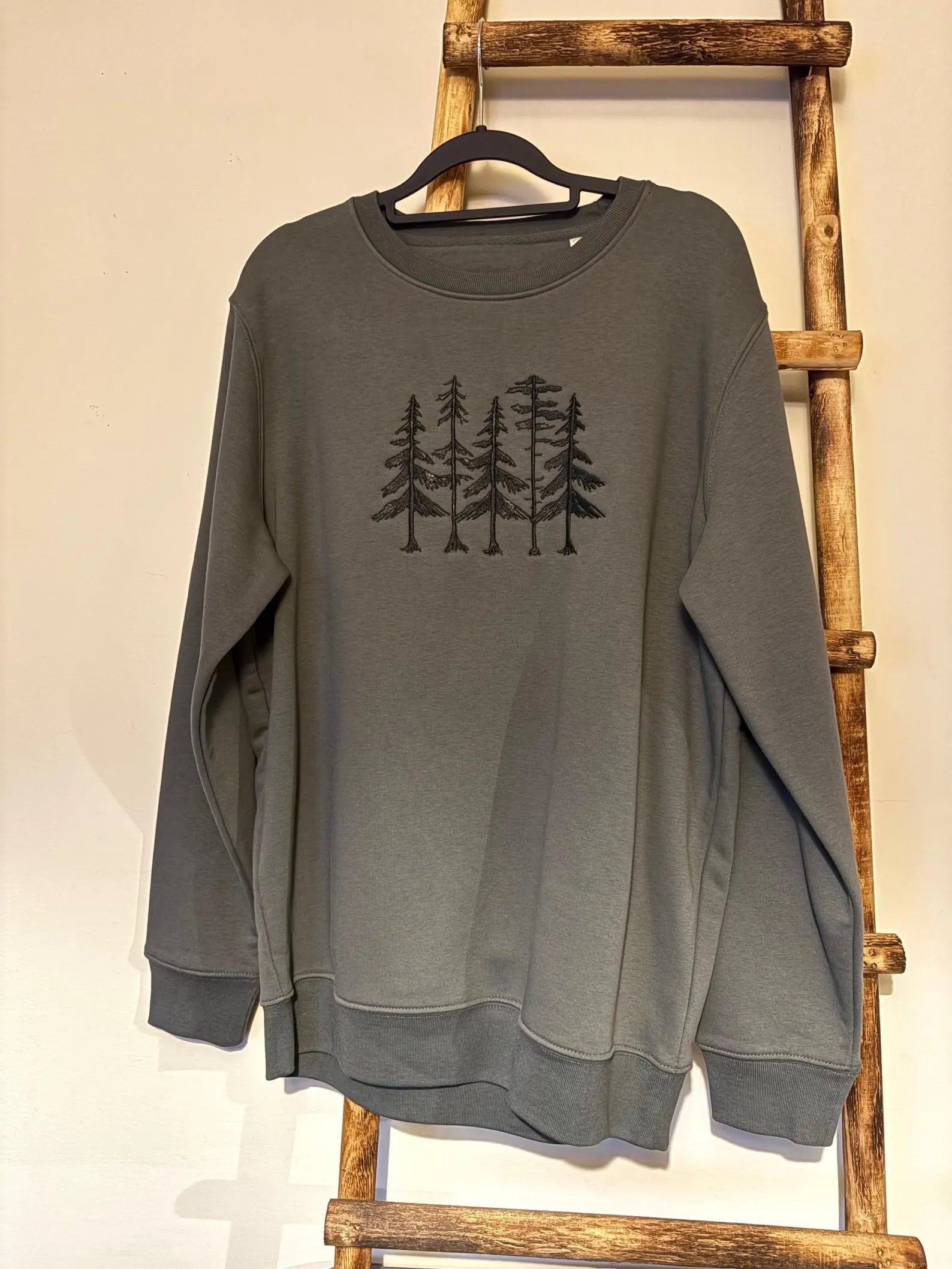 TREES Embroidered Iron Grey Sweatshirt