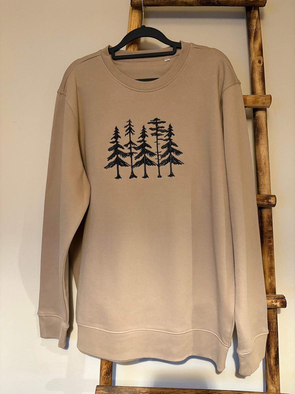 TREES Embroidered Sand Sweatshirt