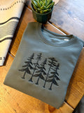 TREES Embroidered Iron Grey Sweatshirt